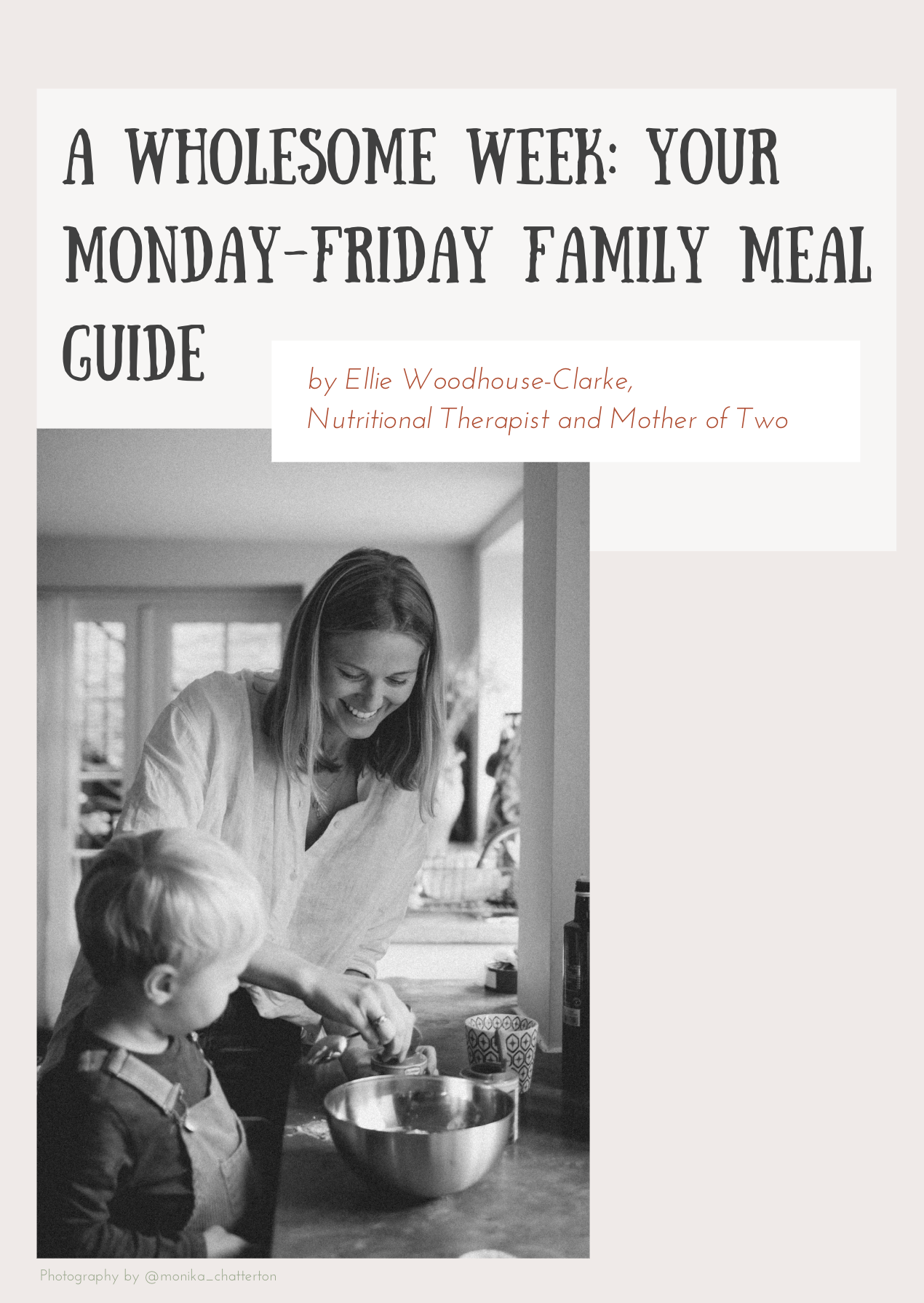 A Wholesome Week: Your Monday to Friday Family Meal Guide